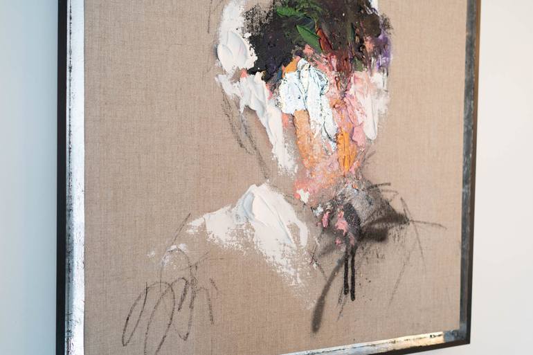 Original Abstract Portrait Painting by Tomoya Nakano