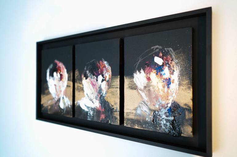 Original Abstract Portrait Painting by Tomoya Nakano