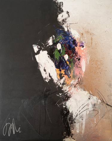 Original Abstract Portrait Paintings by Tomoya Nakano