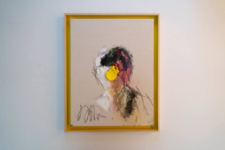 Original Abstract Portrait Painting by Tomoya Nakano