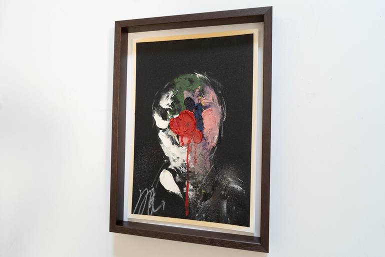 Original Abstract People Painting by Tomoya Nakano