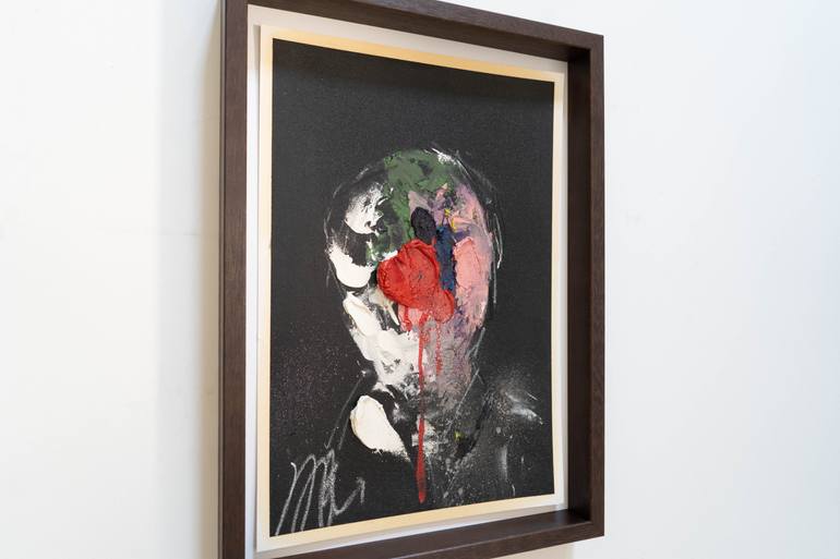 Original Abstract People Painting by Tomoya Nakano