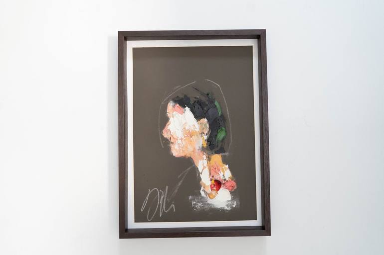 Original Abstract Portrait Painting by Tomoya Nakano