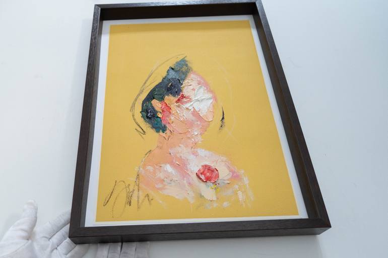 Original Abstract Women Painting by Tomoya Nakano