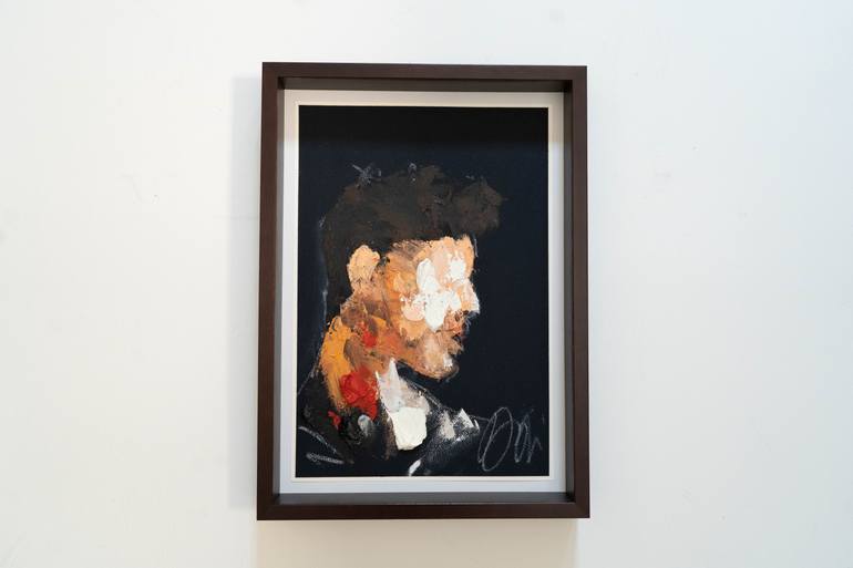 Original Abstract Men Painting by Tomoya Nakano
