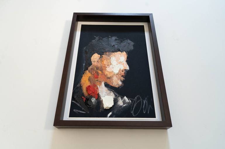 Original Abstract Men Painting by Tomoya Nakano