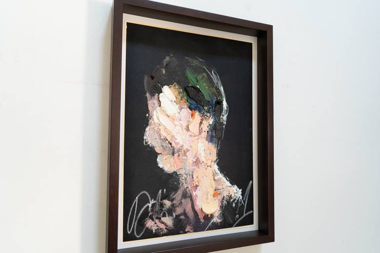 Original Abstract Portrait Painting by Tomoya Nakano