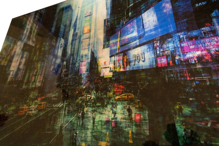 Original Abstract Cities Painting by Tomoya Nakano