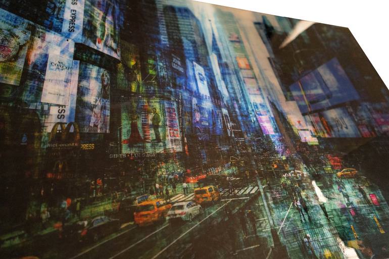 Original Abstract Cities Painting by Tomoya Nakano