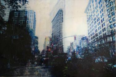 Original Abstract Cities Paintings by Tomoya Nakano