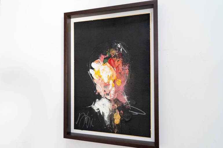 Original Abstract People Painting by Tomoya Nakano