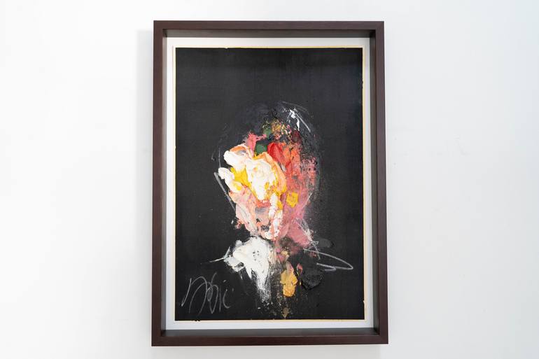 Original Abstract People Painting by Tomoya Nakano