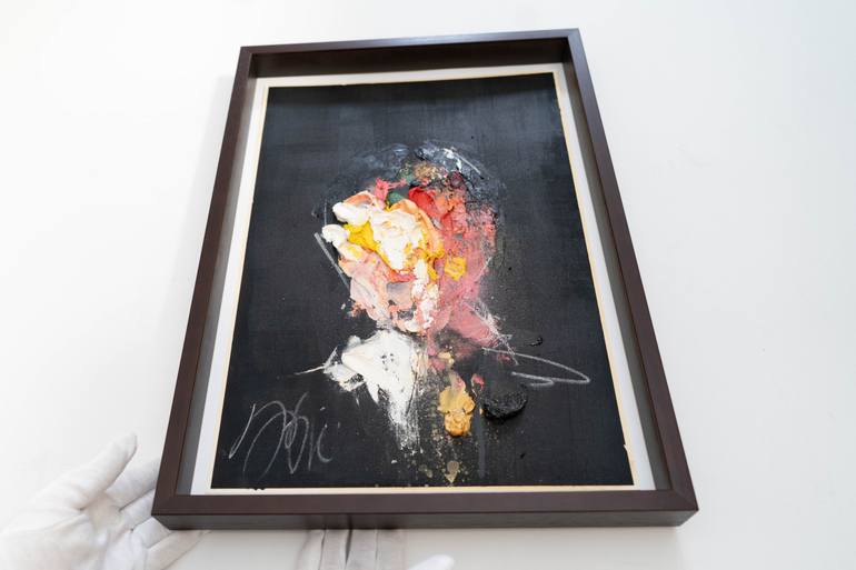 Original Abstract People Painting by Tomoya Nakano