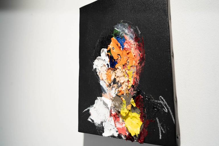 Original Abstract Portrait Painting by Tomoya Nakano