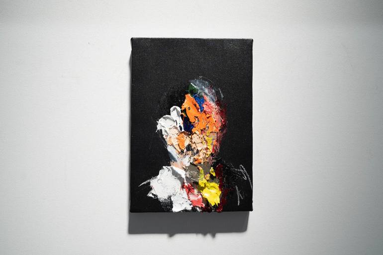 Original Abstract Portrait Painting by Tomoya Nakano