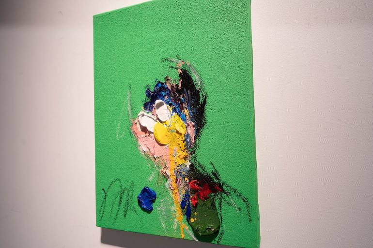 Original Abstract People Painting by Tomoya Nakano