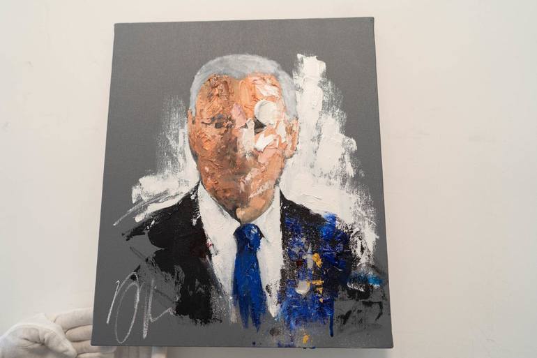 Original Abstract Portrait Painting by Tomoya Nakano