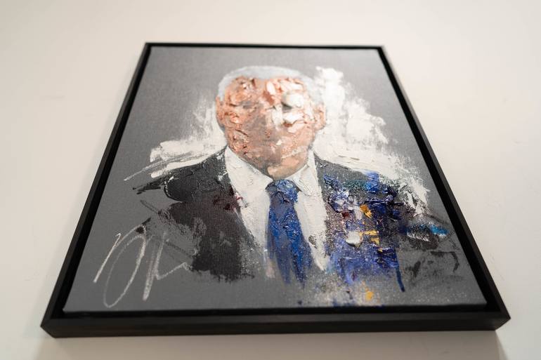 Original Abstract Portrait Painting by Tomoya Nakano