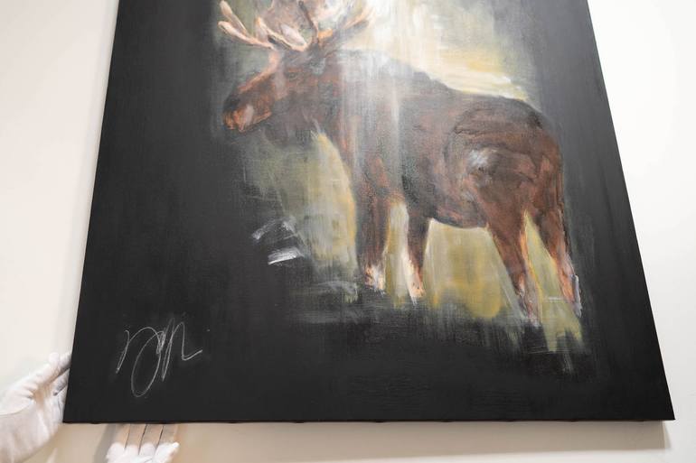 Original Figurative Animal Painting by Tomoya Nakano