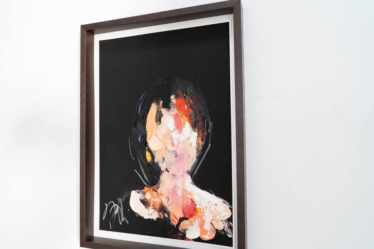 Original Abstract People Painting by Tomoya Nakano