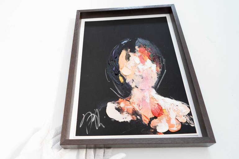 Original Abstract People Painting by Tomoya Nakano