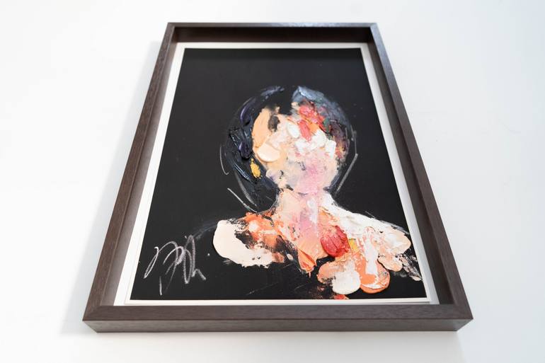 Original Abstract People Painting by Tomoya Nakano