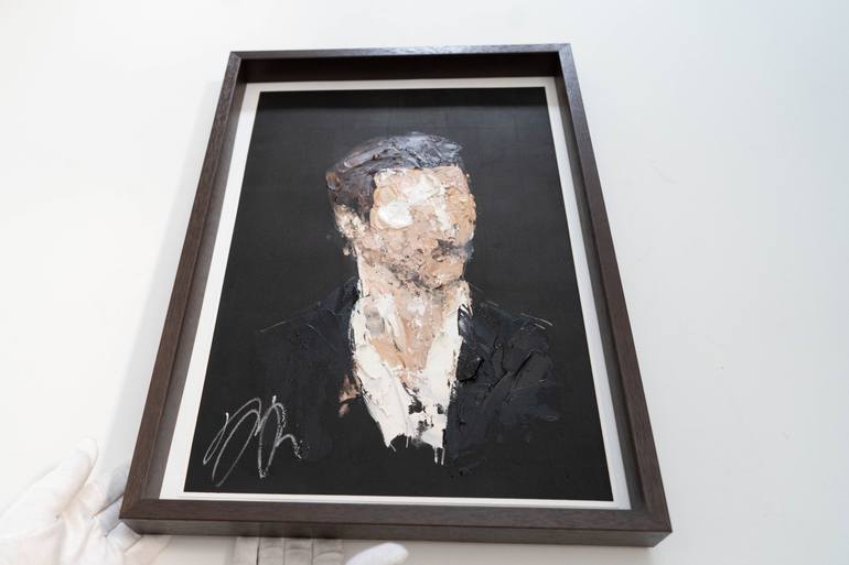 Original Abstract People Painting by Tomoya Nakano