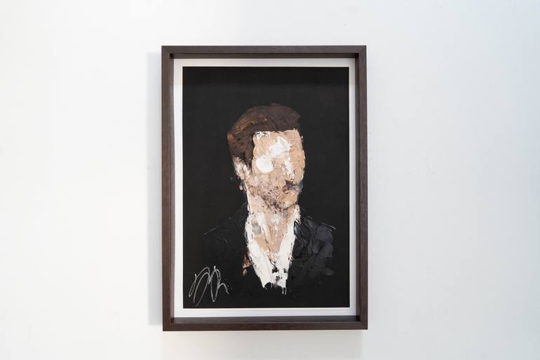 Original Abstract People Painting by Tomoya Nakano