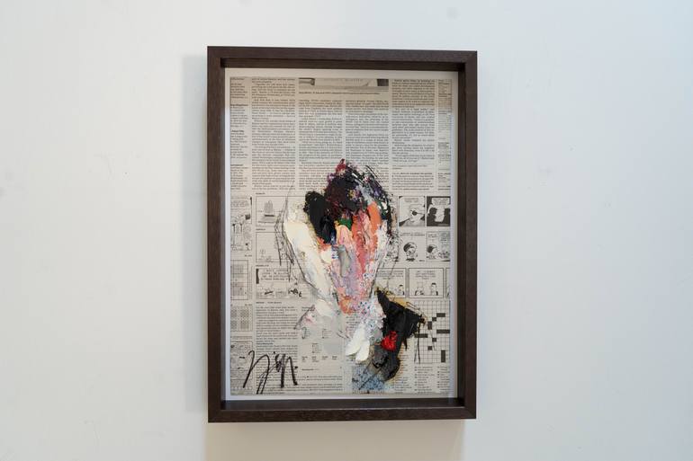 Original Abstract People Painting by Tomoya Nakano
