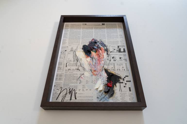 Original Abstract People Painting by Tomoya Nakano