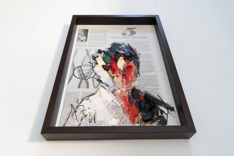 Original Abstract People Painting by Tomoya Nakano
