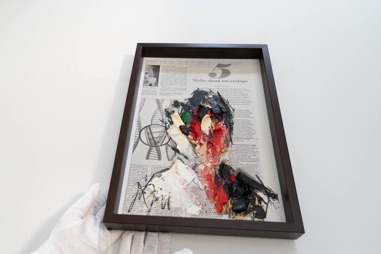 Original Abstract People Painting by Tomoya Nakano