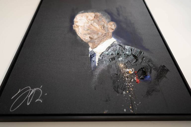 Original Abstract Portrait Painting by Tomoya Nakano