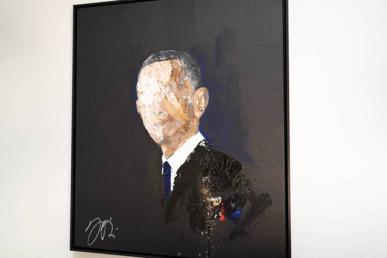 Original Abstract Portrait Painting by Tomoya Nakano