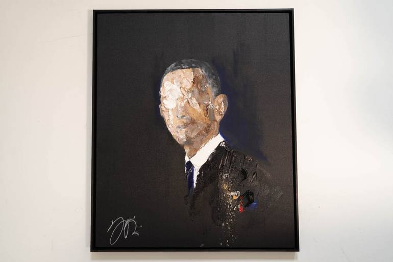 Original Abstract Portrait Painting by Tomoya Nakano