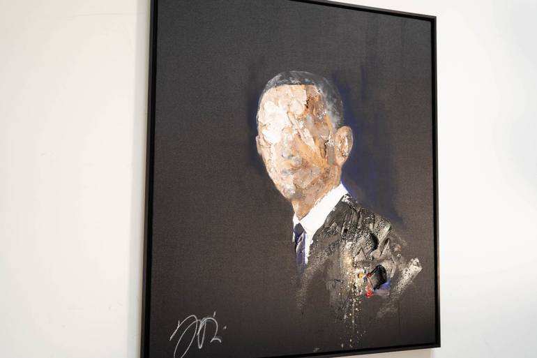 Original Abstract Portrait Painting by Tomoya Nakano