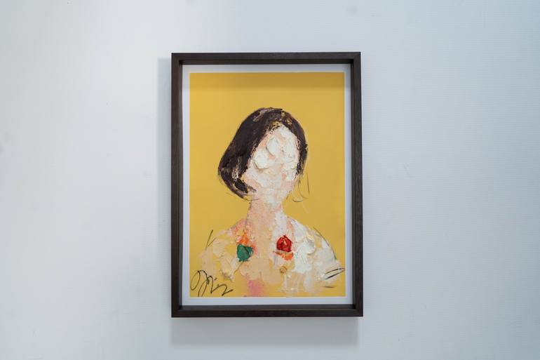 Original Abstract Women Painting by Tomoya Nakano