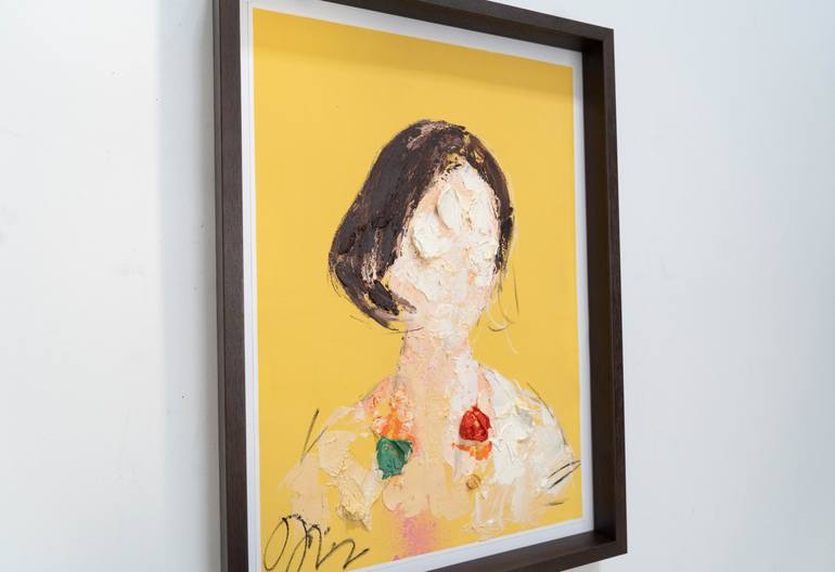 Original Abstract Women Painting by Tomoya Nakano