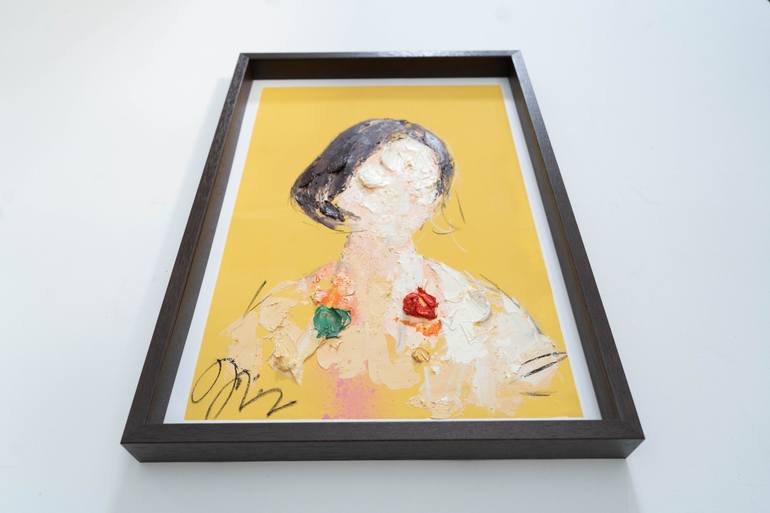 Original Abstract Women Painting by Tomoya Nakano