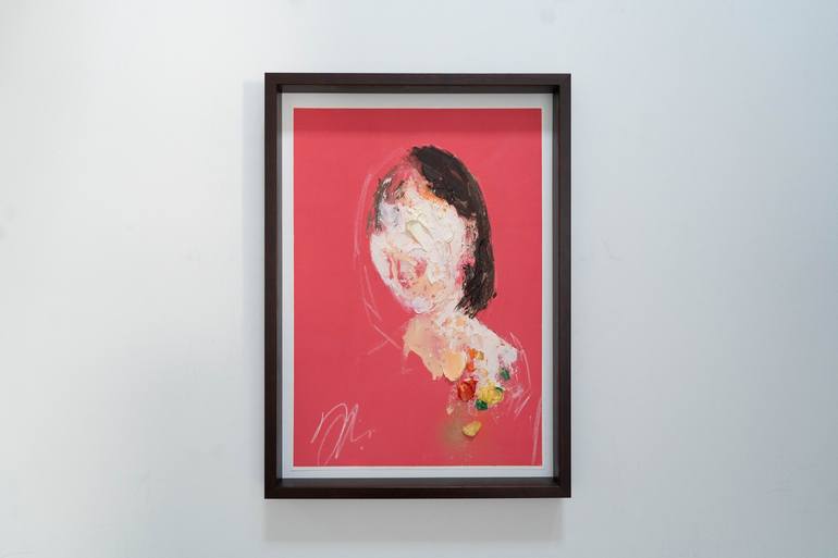 Original Abstract Portrait Painting by Tomoya Nakano