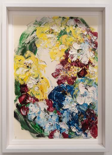 Original Abstract Floral Paintings by Tomoya Nakano