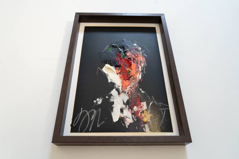 Original Abstract People Painting by Tomoya Nakano