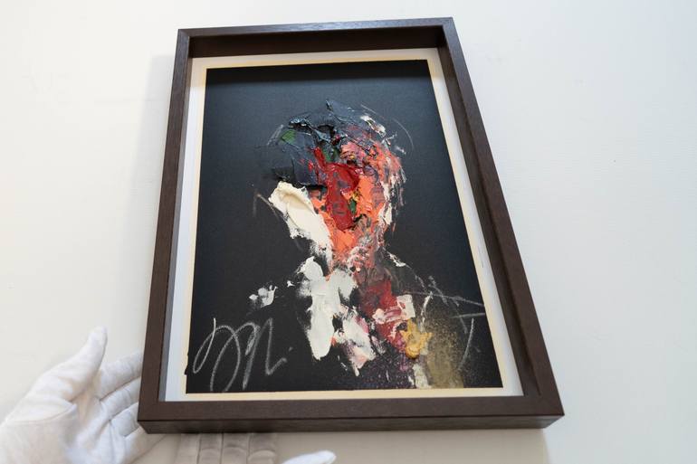Original Abstract People Painting by Tomoya Nakano