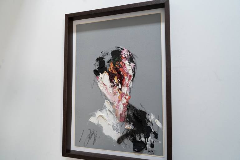 Original Abstract Portrait Painting by Tomoya Nakano