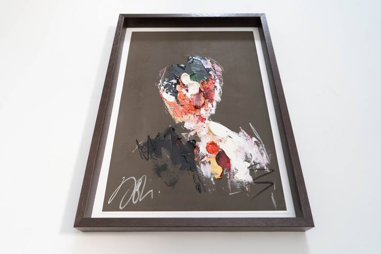 Original Abstract Portrait Painting by Tomoya Nakano