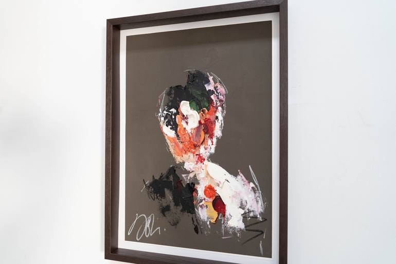 Original Abstract Portrait Painting by Tomoya Nakano