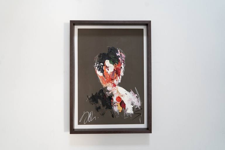 Original Abstract Portrait Painting by Tomoya Nakano