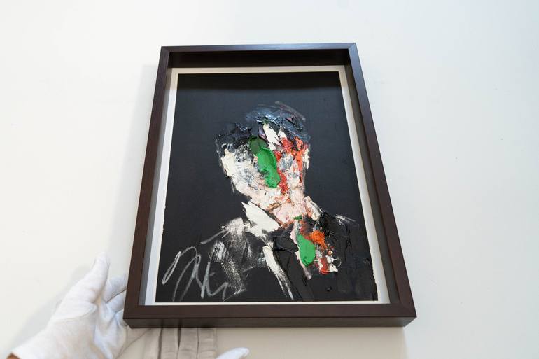 Original Abstract People Painting by Tomoya Nakano