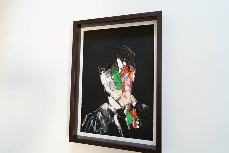 Original Abstract People Painting by Tomoya Nakano