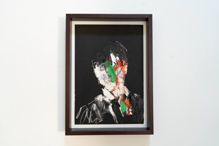 Original Abstract People Painting by Tomoya Nakano
